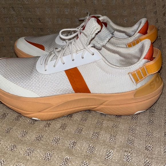 Sorel Shoes - Sorel Women's Sneakers in White and Orange